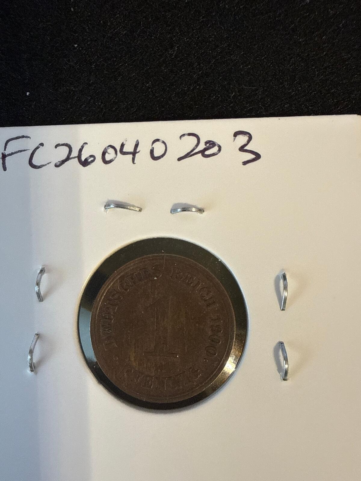 1900-E Germany 1 pfennig Copper