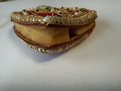 Vintage Handcrafted Christmas Ornament Lot – 9 Pieces – Beaded, Embroidered