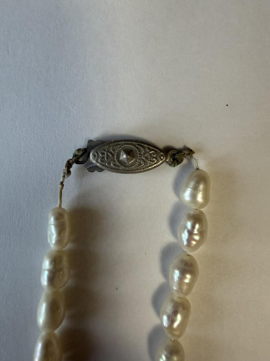 Vintage Faux Pearl Necklace Lot 3 Strand Single Strand Beaded Necklaces