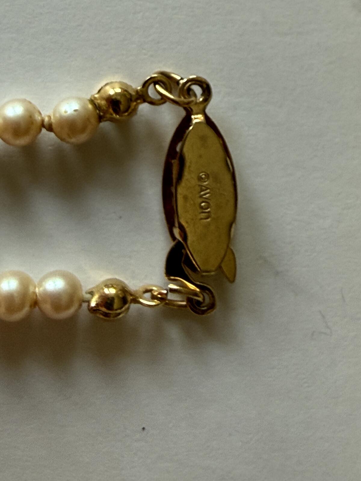 Vintage Faux Pearl Necklace Lot 3 Strand Single Strand Beaded Necklaces