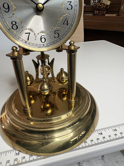 Vintage Schatz 400 Day Anniversary Clock w/ Dome Key Manual & Spare Wire