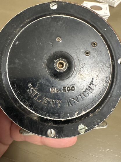 Vintage Weber Silent Knight No. 500 Fly Fishing Reel Stevens Point Wisconsin