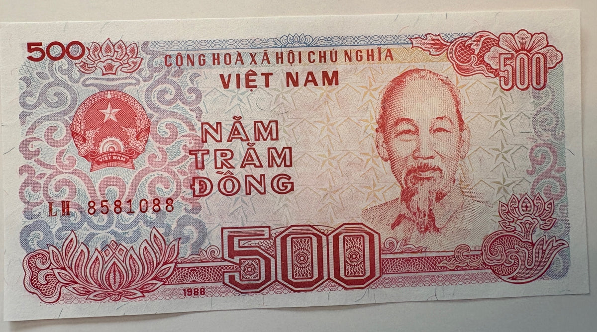1988 Vietnam 500 Dong Banknote – Ho Chi Minh – Pick P-101