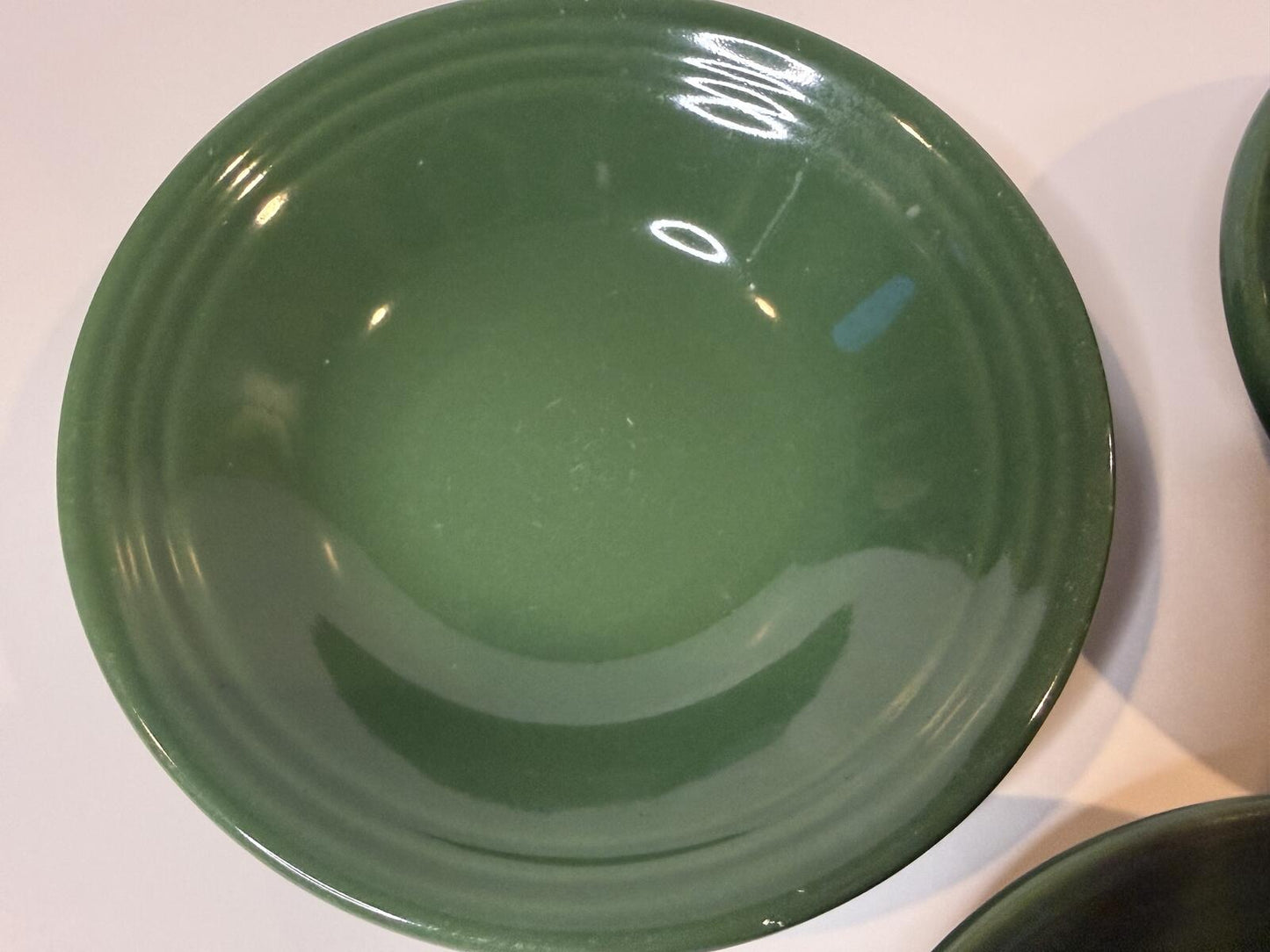 Anfora Mexico Green Stoneware Soup Cereal Bowls Set of 3 Restaurant Ware 2011
