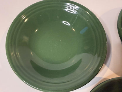 Anfora Mexico Green Stoneware Soup Cereal Bowls Set of 3 Restaurant Ware 2011
