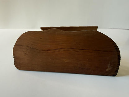 Vintage Handmade Wooden Nativity Scene Christmas Manger 1978