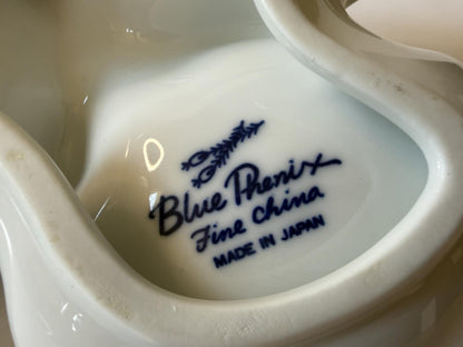 Vintage Blue Phenix Fine China Japan 3 Section Relish Dish Blue Onion Style