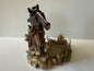 Horse Head Votive Candle Holder Western Decor Glass Insert
