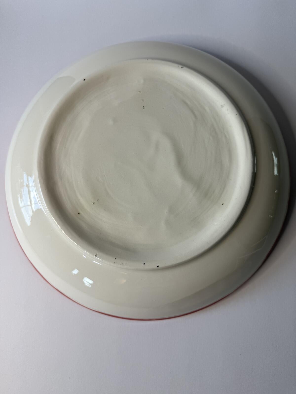Hand Painted Texas Longhorn Ceramic Serving Bowl Southwestern Western 12”