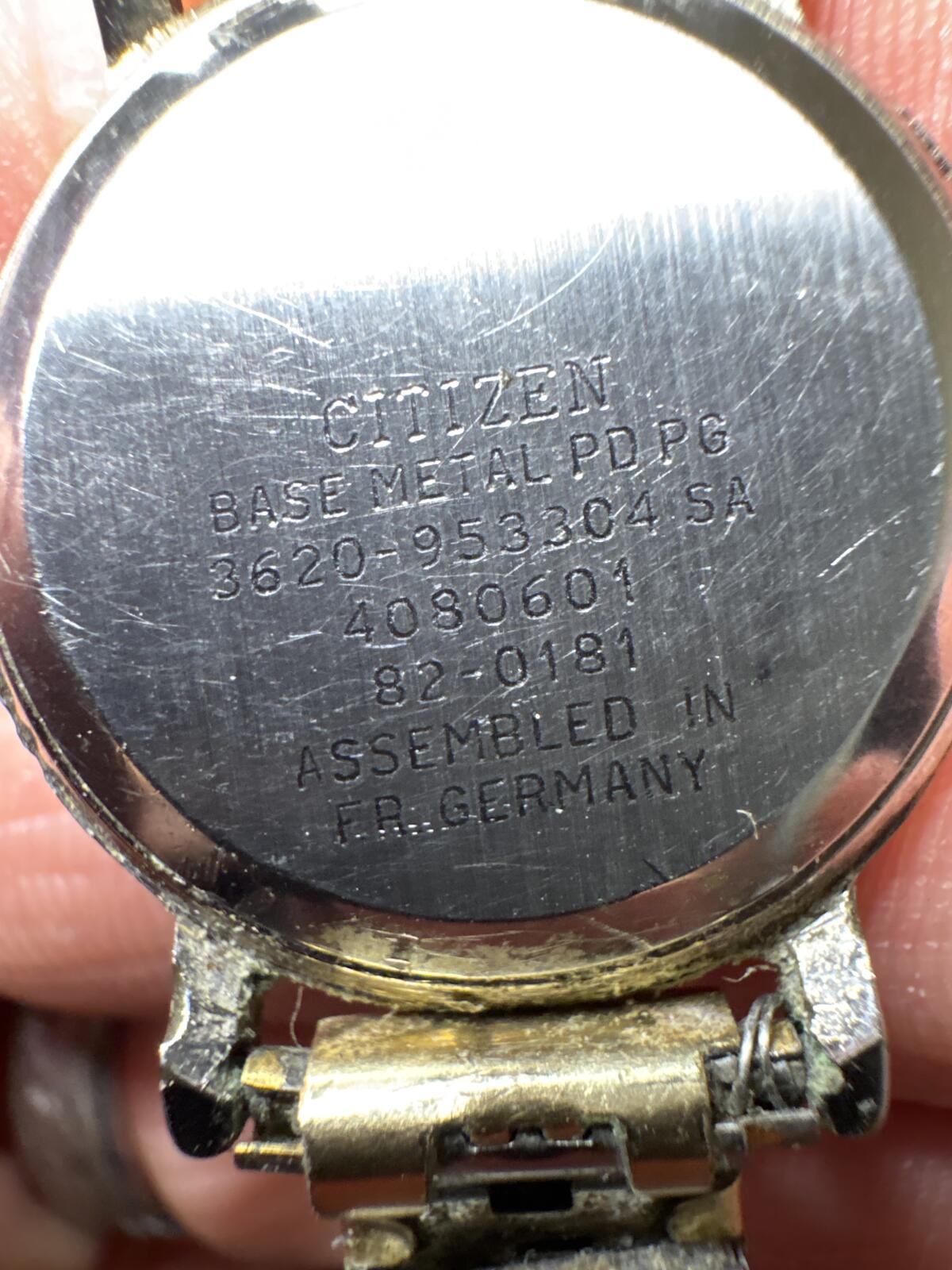 Citizen Ladies West Germany Assembled, 1982, gold tone