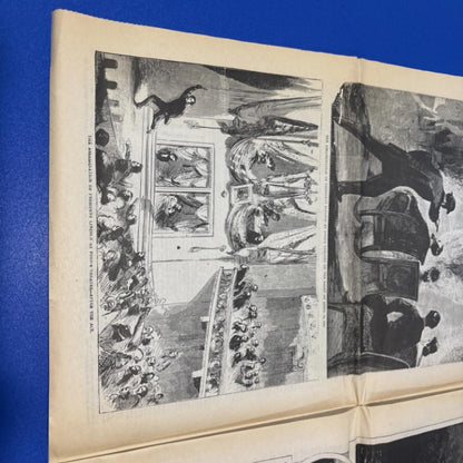 1865 HARPER’S WEEKLY NEWSPAPER ~ LINCOLN ASSASSINATION ~ JOHN WILKES BOOTH