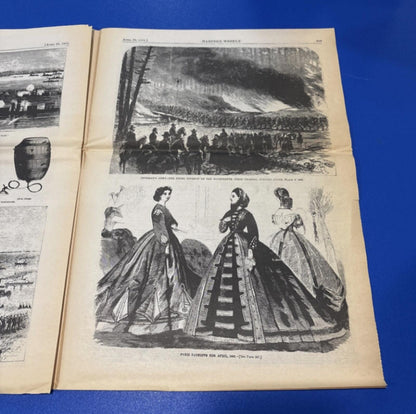 1865 HARPER’S WEEKLY NEWSPAPER ~ LINCOLN ASSASSINATION ~ JOHN WILKES BOOTH