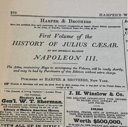1865 HARPER’S WEEKLY NEWSPAPER ~ LINCOLN ASSASSINATION ~ JOHN WILKES BOOTH