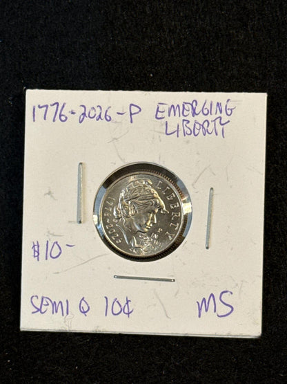 1776-2026 P Emerging Liberty dime - UC26030161