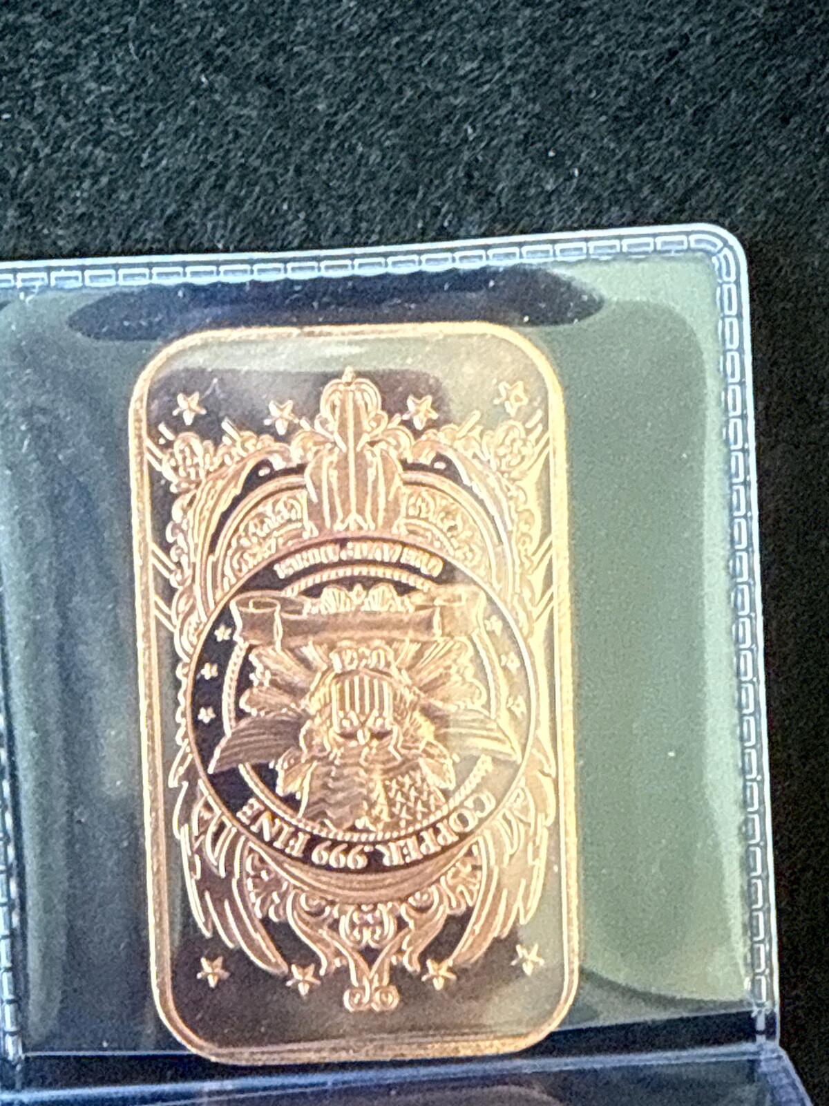 Standing Lib 1oz copper bar - CB26030037