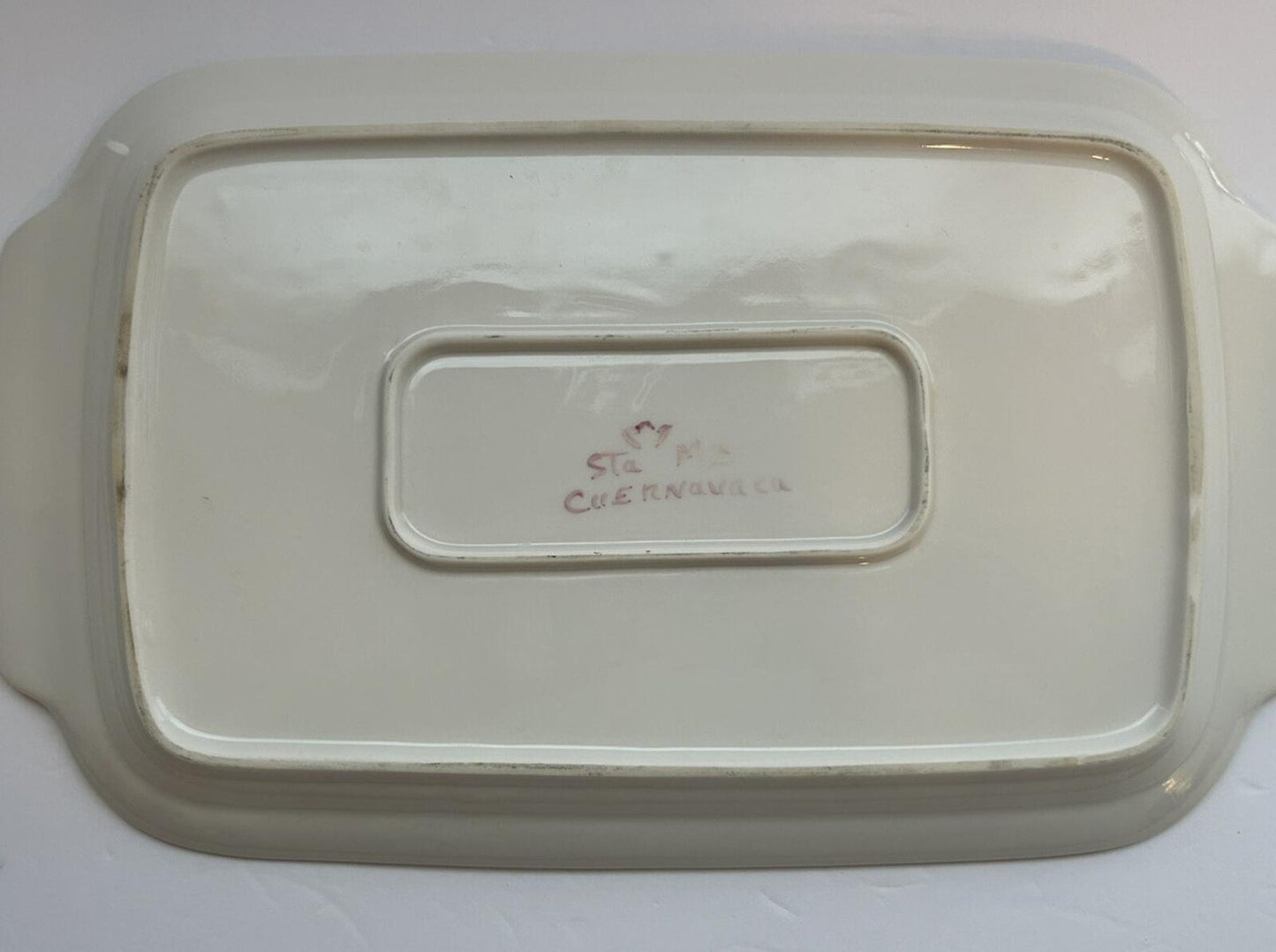 Sta Ma Cuernavaca Floral Rectangular 15” Plate