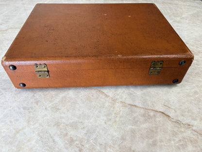 Vintage Youngstown Kitchens Mullins Metal Carry Case Brown Mid Century USA