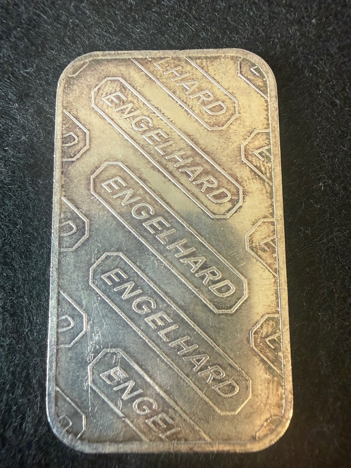 Vintage Engelhard EMC Globe Logo 1 oz .999+ Fine Silver Bar PU04800 1981