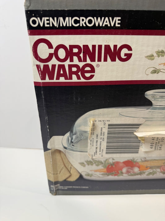 Vintage 1994 Corning Ware Garden Harvest 2.5 Qt Casserole NEW Sealed NOS – alternate product view 2 of 4