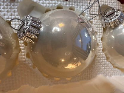 Vintage Krebs Renaissance Glass Ornaments Set 6 Pink Pearl Original Box – alternate product view 6 of 11