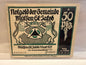1921 Mülsen St. Jacob Germany 50 Pfennig Notgeld Humorous Street Scene - 105