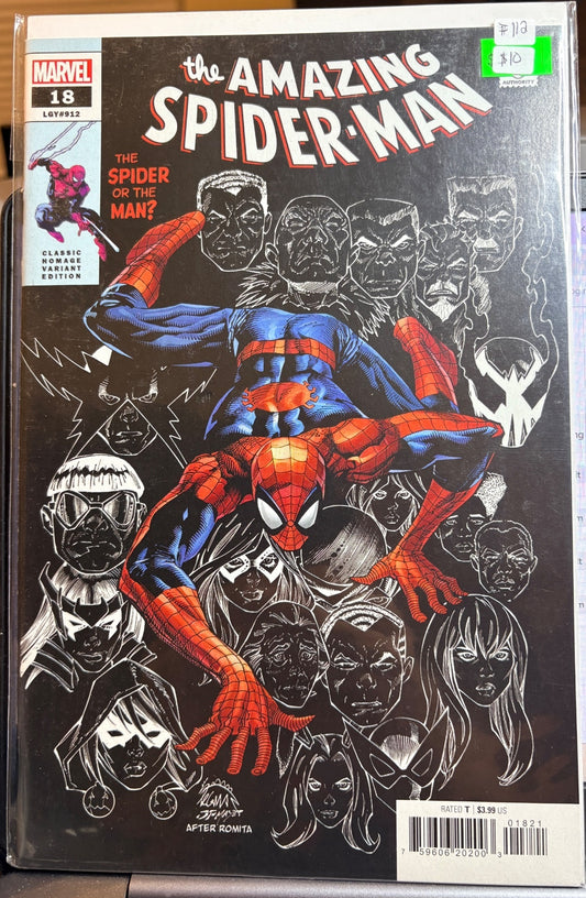 Amazing Spider-Man #18 LGY #912 Ryan Stegman Classic Homage Variant Marvel 2023