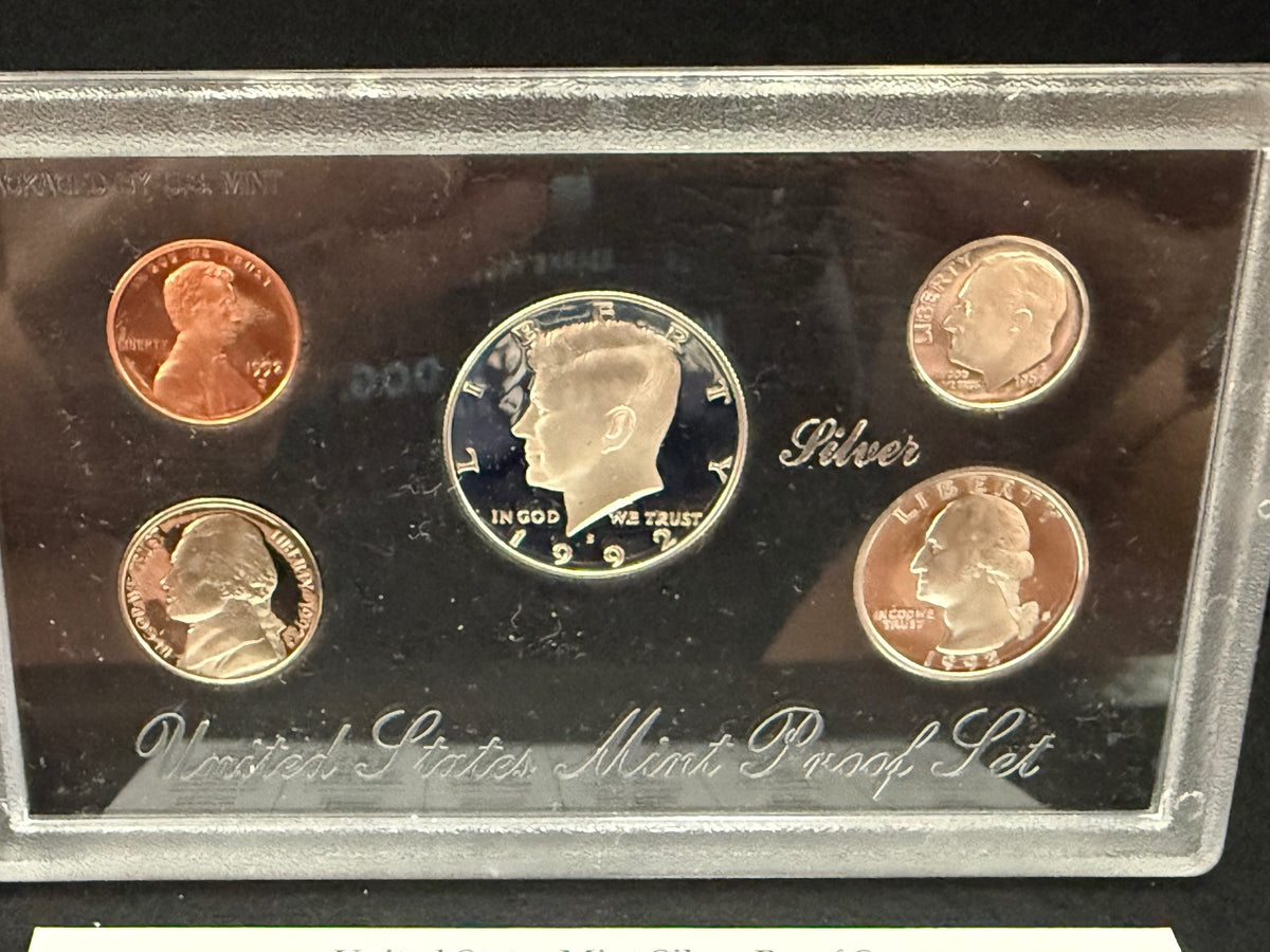1992 United States Mint Silver Proof Set OGP Box COA 90% Silver Complete – alternate product view 3 of 5
