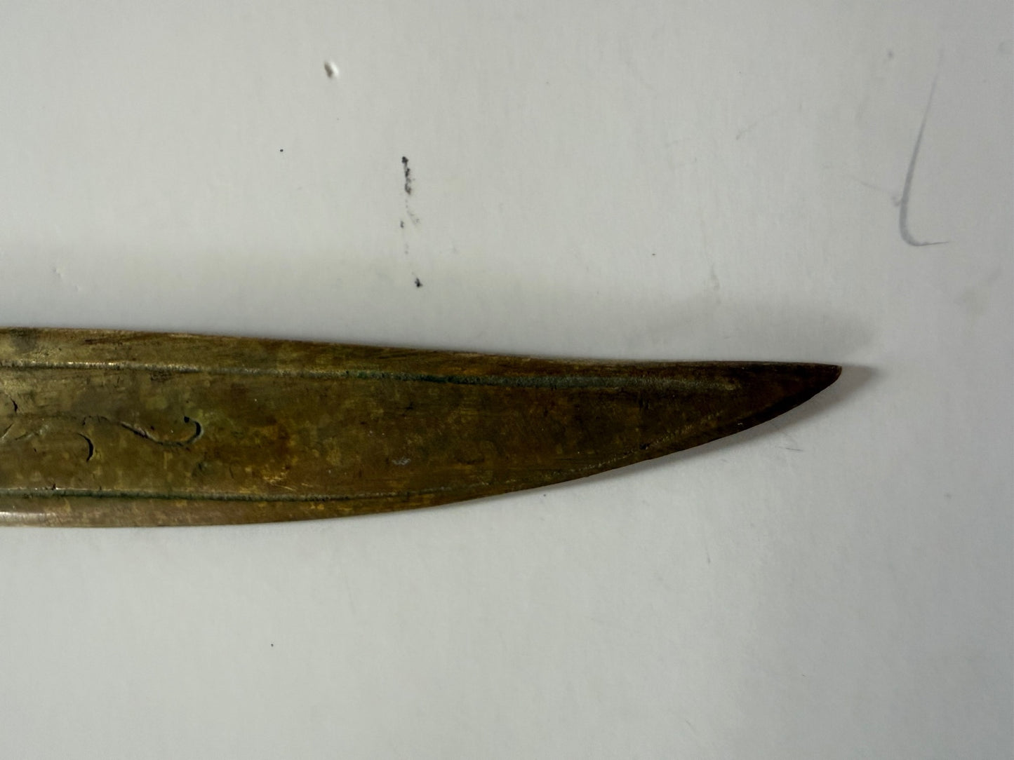 Vintage Napoleon Bonaparte Brass Letter Opener Figural Desk Accessory