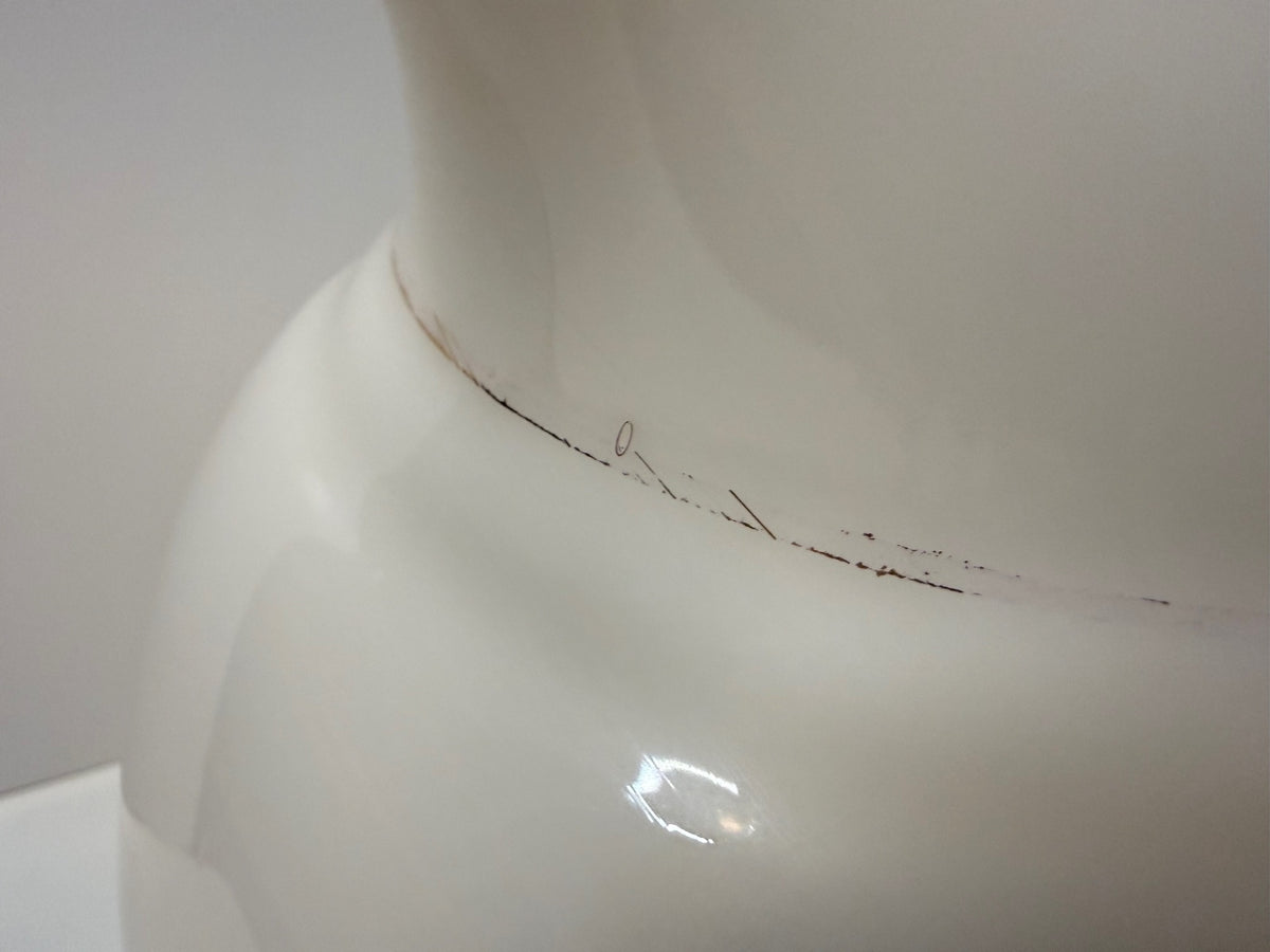 Vintage Dunbar Milk Glass Pitcher Hand Painted Sailboat Landscape 1940s – alternate product view 4 of 11