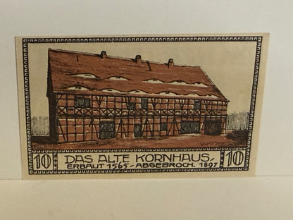 1921 Bielefeld Germany 10 Pfennig Notgeld – Altes Kornhaus - 255