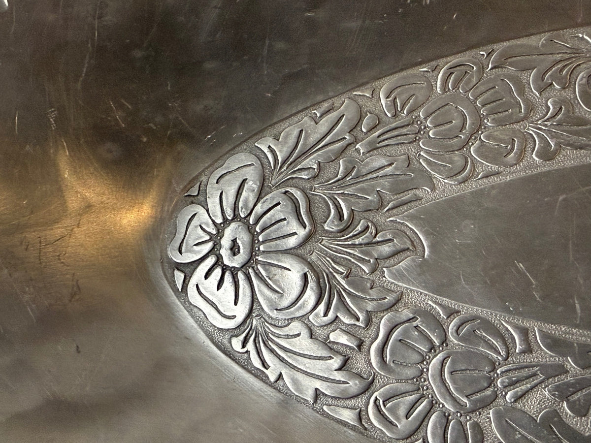 Vintage Everlast EMPC Intaglio Forged Aluminum Floral Serving Tray 13” – alternate product view 3 of 8