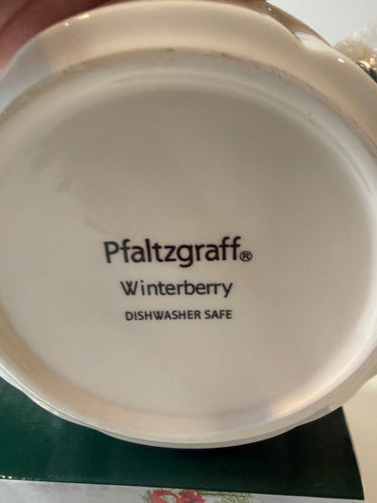 Pfaltzgraff Winterberry Dip Bowl & Spreader Set w/ Original Box