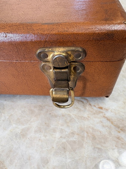 Vintage Youngstown Kitchens Mullins Metal Carry Case Brown Mid Century USA