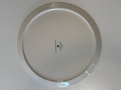 Nikko Blue Peony 10” Cake Serving Plate Japan Discontinued Floral China
