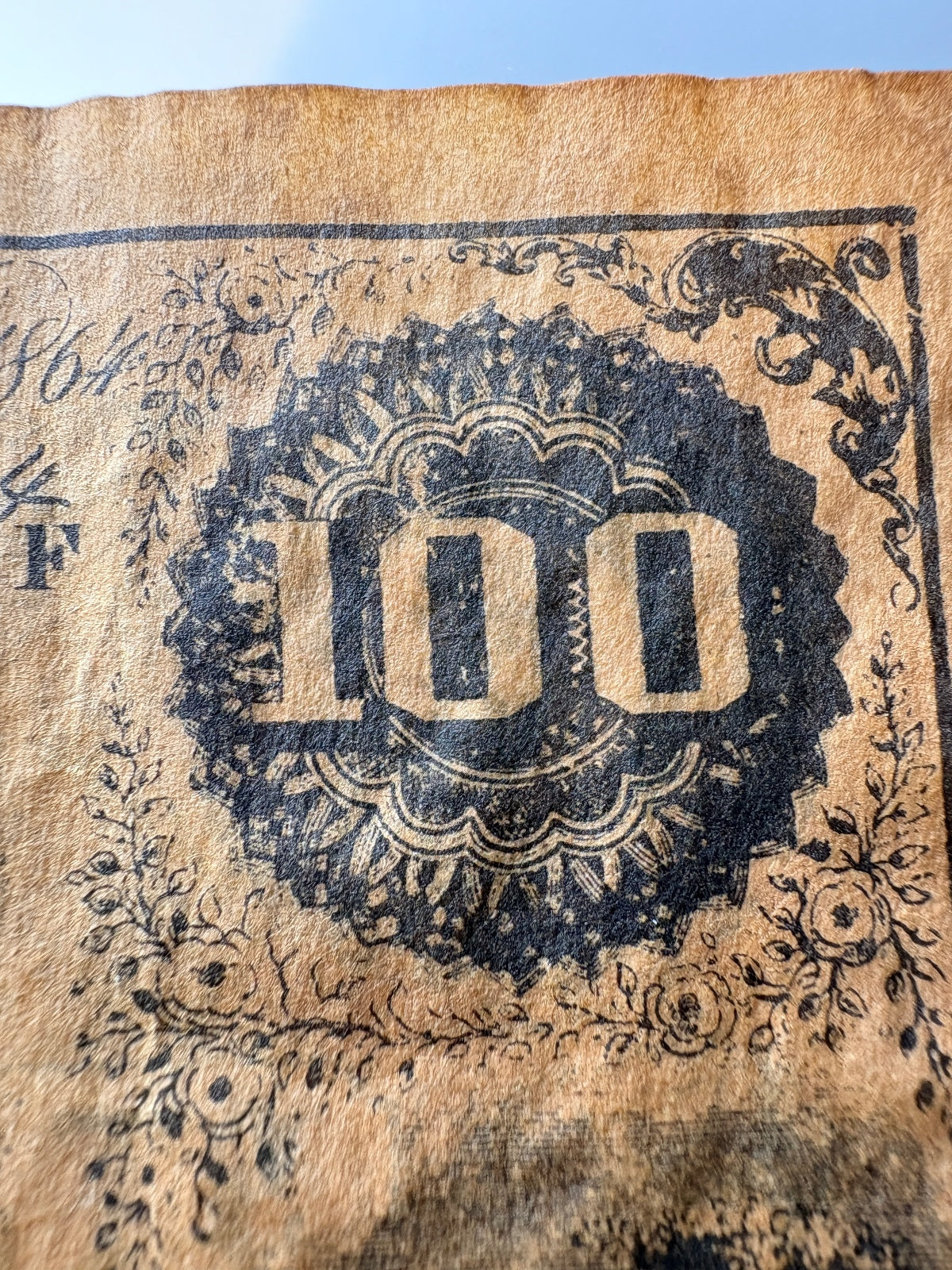Confederate States of America $100 Note T-65 Jan 18 1864 Alabama CSA Currency