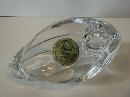 Princess House 24% Lead Crystal Duck Figurine Paperweight West Germany