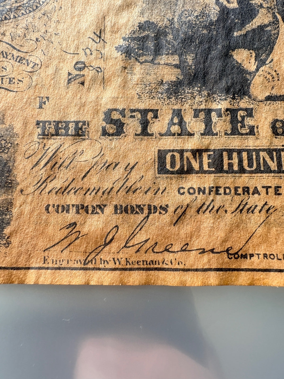 Confederate States of America $100 Note T-65 Jan 18 1864 Alabama CSA Currency