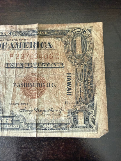 Series 1935A $1 Hawaii Emergency Issue Silver Certificate - 2189