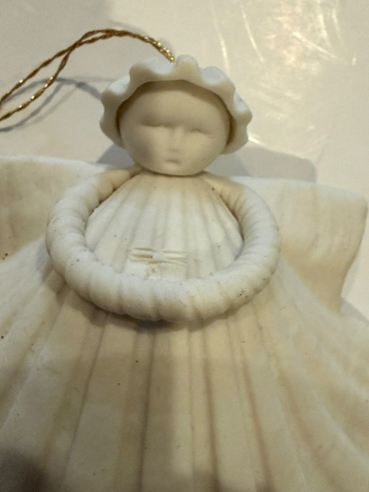 Margaret Furlong Shell Angel Ornaments Lot of 4 Bisque Porcelain 1984-1998 – alternate product view 12 of 14