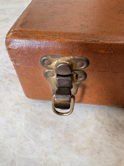 Vintage Youngstown Kitchens Mullins Metal Carry Case Brown Mid Century USA