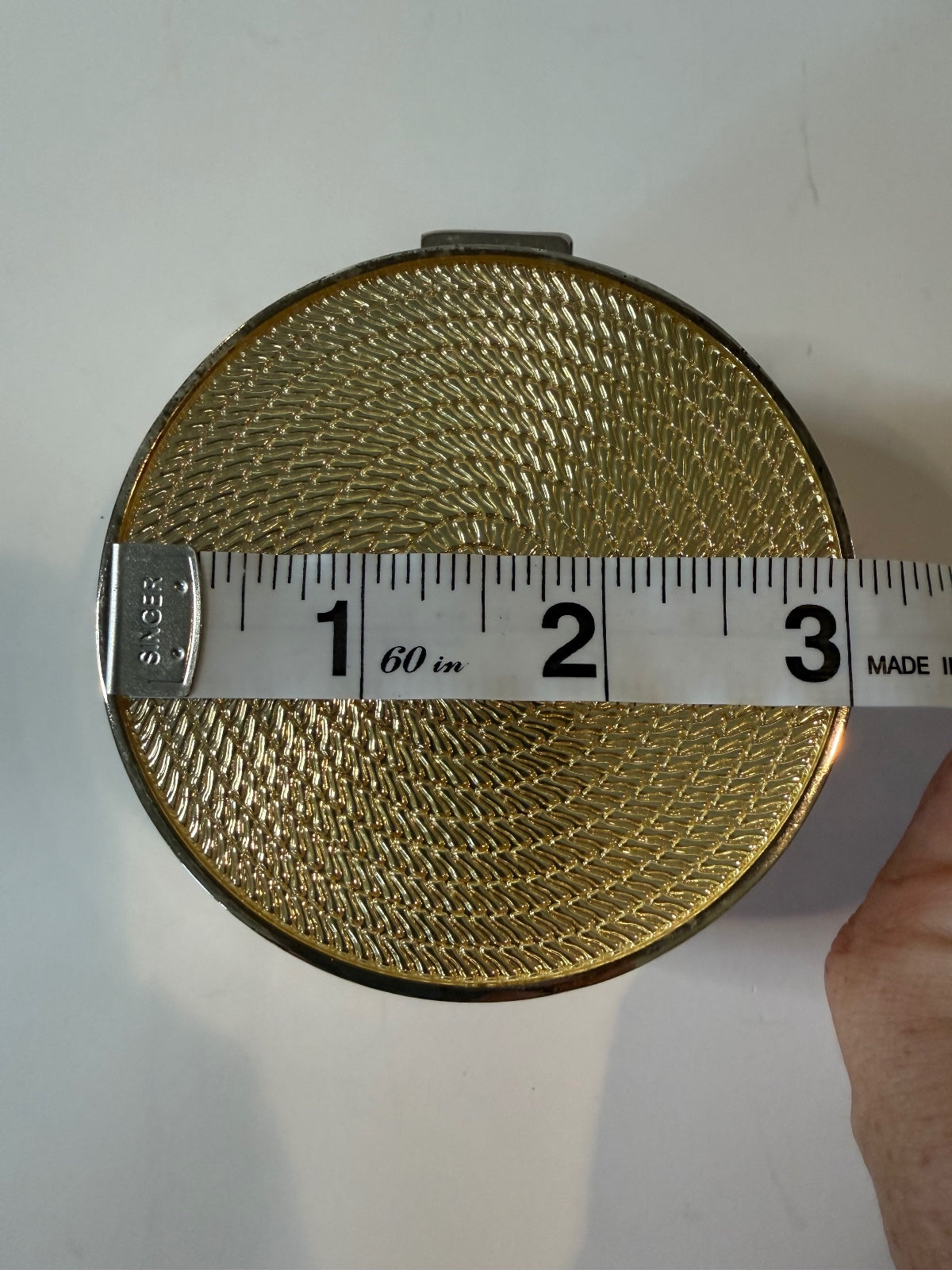 Vera Wang Wedgwood Silver Tone Trinket Box Gold Tone Lid Velvet Lined