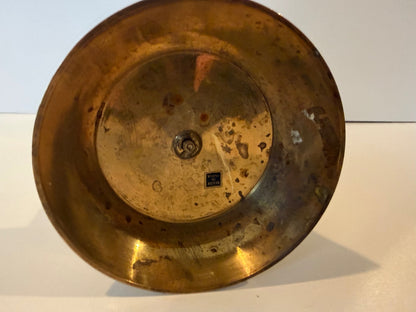 Vintage India Hammered Brass Wall Candle Sconce Taper Holder 9” MCM Boho – alternate product view 7 of 10