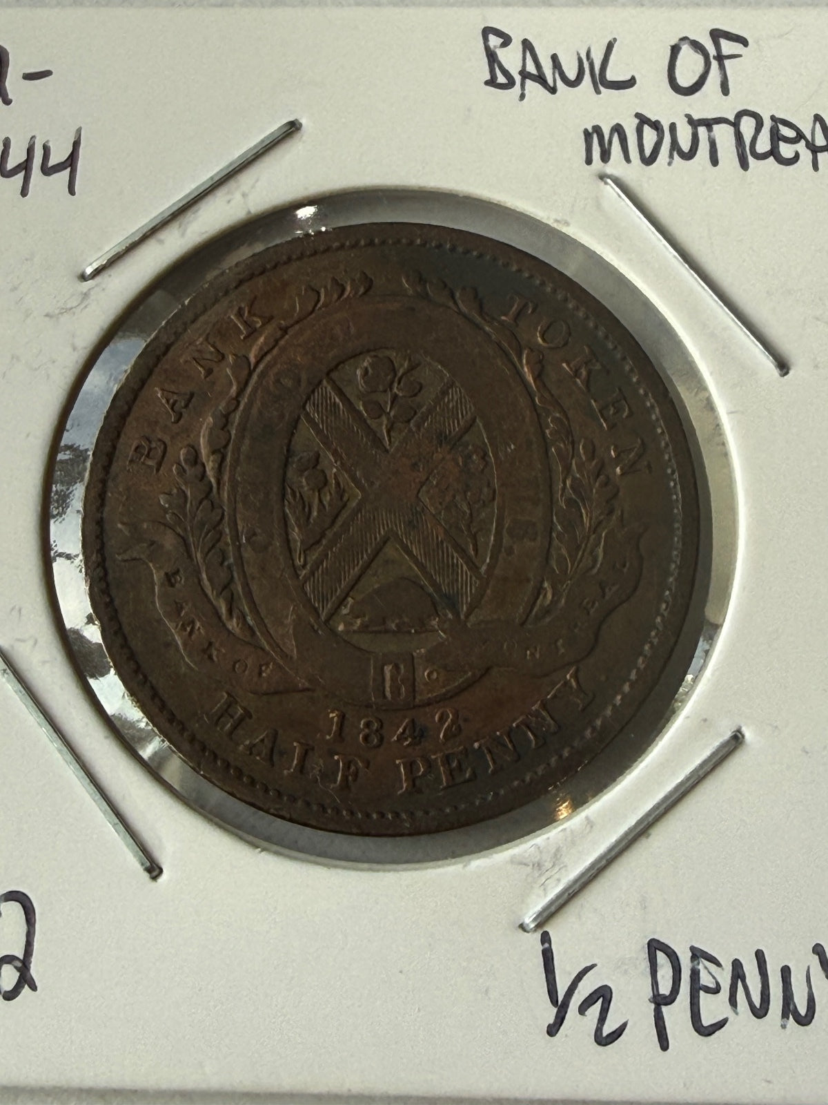 1842 Bank of Montreal Collectible – Reverse Hole — product photograph 2