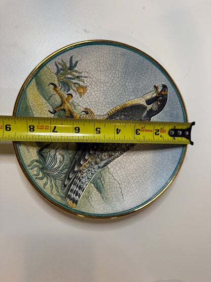 1973 Veneto Flair Peregrine Falcon Bird Plate V Tiziano Italy #592/2000 – alternate product view 5 of 7
