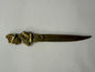 Vintage Napoleon Bonaparte Brass Letter Opener Figural Desk Accessory