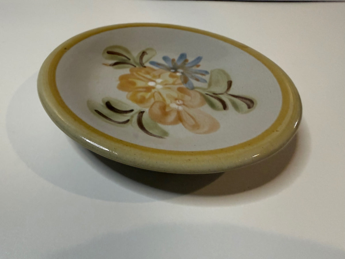 Louisville Stoneware Hand Painted Floral Dish Bowl 4.5” Kentucky Vintage – alternate product view 2 of 4