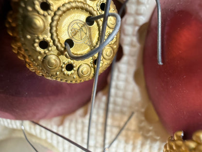 Vintage Krebs Renaissance Glass Ornaments Set 6 Pink Pearl Original Box – alternate product view 8 of 11