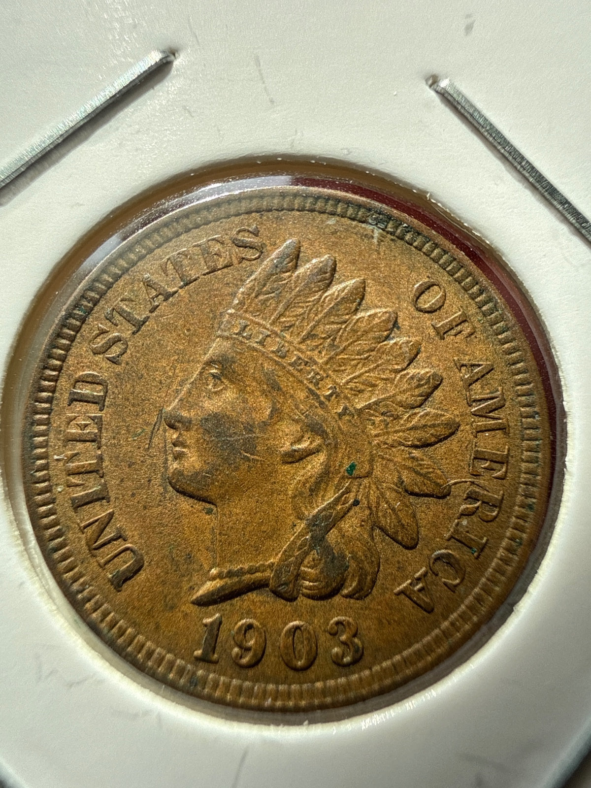 1903 Indian Head Cent – U.S. One Penny — product photograph 1