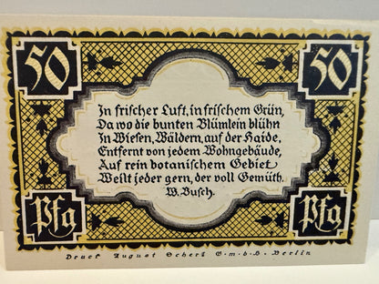1921 Germany Stolzenau Weser Notgeld Lot 7 Notes 50 & 75 Pfennig - 28 – alternate product view 9 of 14
