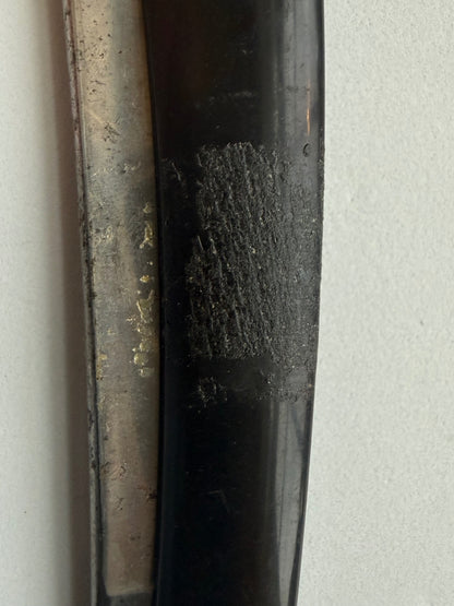 Vintage Robert Klaas Solingen Germany Straight Razor Carbon Steel Black Handle